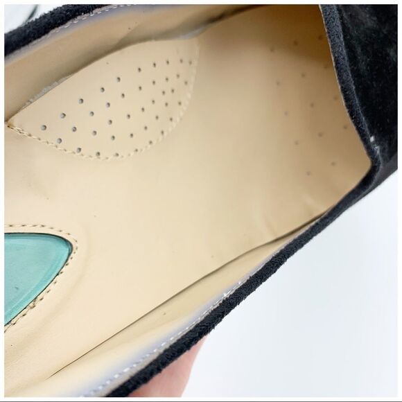 FITZWELL Black Suede Mixer Comfort Pump Heels w/Stacked Heel 9.5‎ - Picture 8 of 12